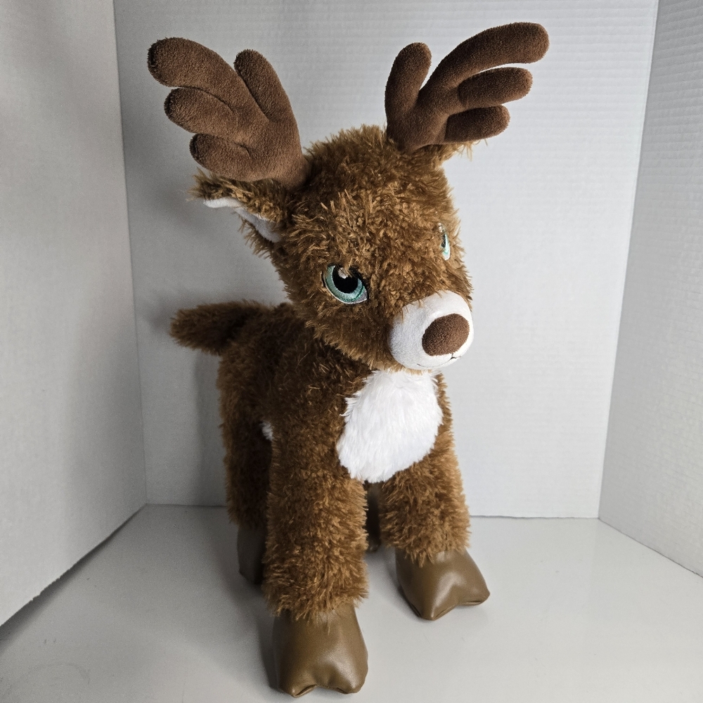 Build A Bear Workshop BAB Reindeer Deer 18" Christmas Pleather Sound Box 2021
